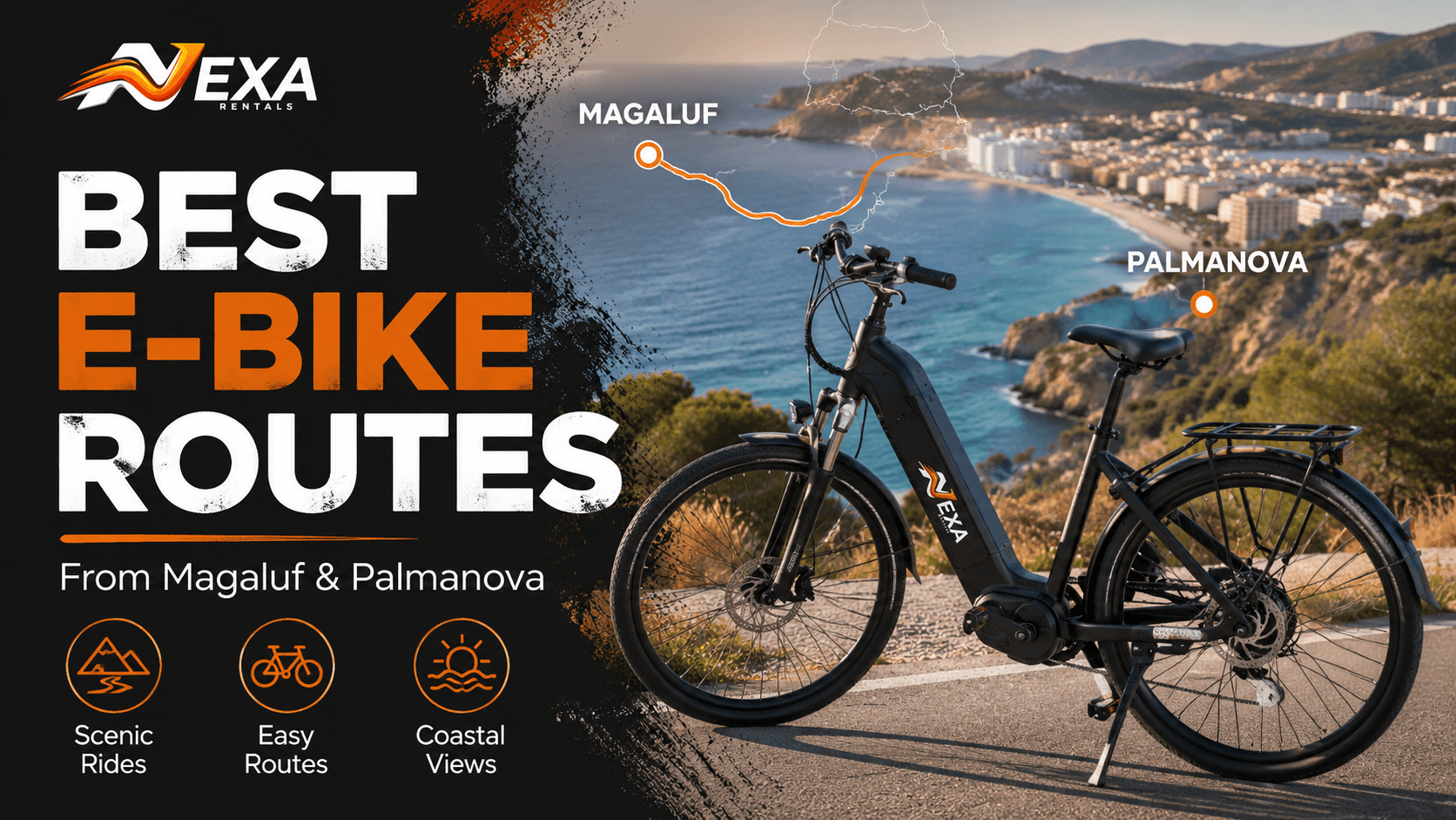 Best e-bike routes from Magaluf and Palmanova Mallorca